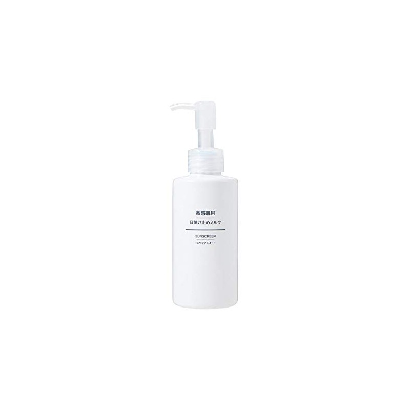 Muji 15252589 Sunscreen Milk for Sensitive Skin SPF27 150ml