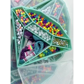 craftprojectideas NWT Gemstone Jewelry 1 case Mine 2 Design You can Make 10 bracelets & more