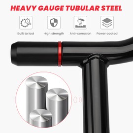 kekykm Saddlebag Guard Crash Bar Bracket compatible with Harley Davidson Touring Street Glide Road Glide Road King Electra Glide Ultra Limited CVO Black Tip Over Bar 2009-2025