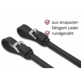 AMKA Leather Pelham Straps Round Stitched Pair of Leather Straps for Pelham