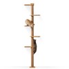 FUKUMARU Tall Cat Tree, 5 Tier Floor to Ceiling Cats
