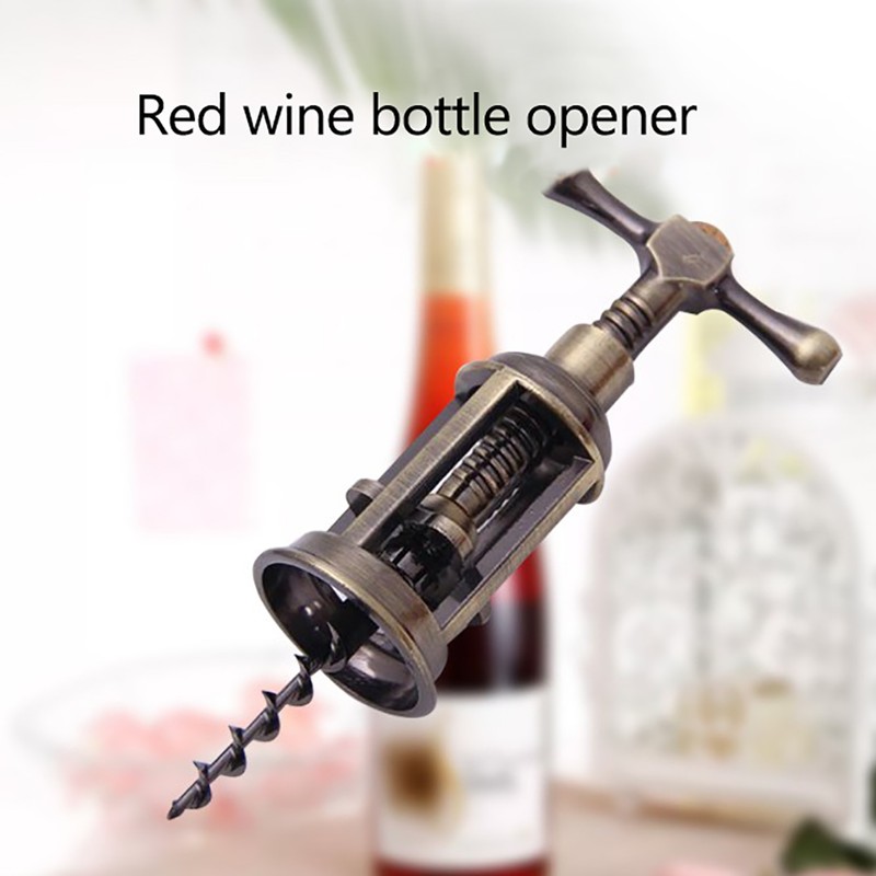 Antique Alloy Wine Bottle Opener Portable Corkscrew Wine Bottle Opener