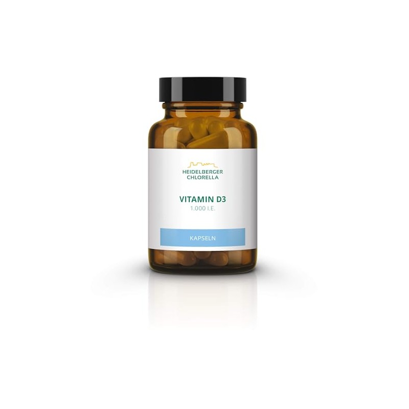 Heidelberger Chlorella Vitamin D3 Capsules, 30 g