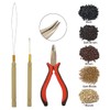 Hair Extensions Tool Kit I-tip Hair Extension Pliers Pulling Hook