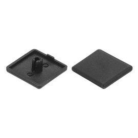 MECCANIXITY 30Pcs Standard Plastic Square Aluminum Extrusion End Cap Black Hole Dia 7.2mm 30x30mm for Trolley, Fish Tank Rack, Storage Rack