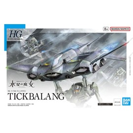 Bandai Spirits HG Mobile Suit Gundam Witch of Mercury Tick Balan, 1/144 Scale, Color-Coded Plastic Model
