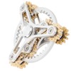 Fingertip Gear Toy 4 Gears Decompression Metal Finger Hand Brass