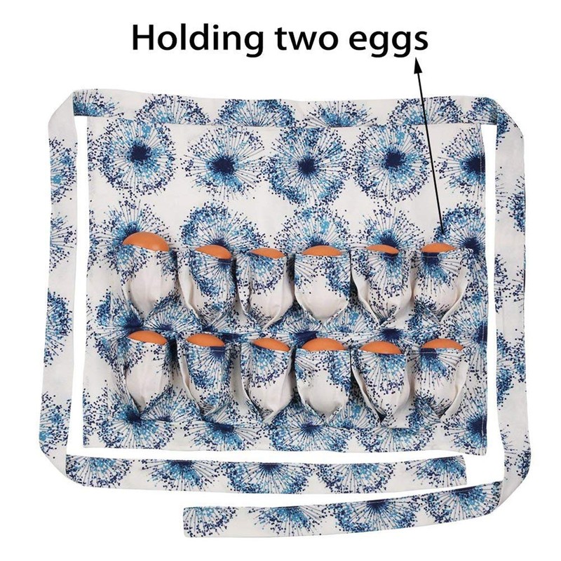 CCCYMM Farm Apron for Eggs Collecting, Chicken Egg Gathering Pocket,