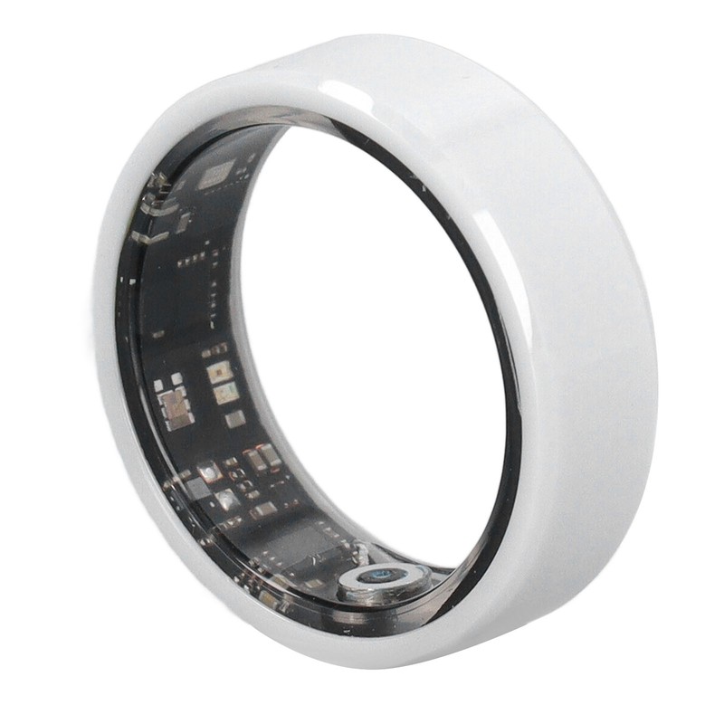 Smart Ring White IP68 Waterproof BT Pedometer Sleep Monitoring Rechargeable