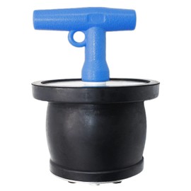 BOPOREAE Mechanical Test, Seal, Cleanout Pipe Plug, 3-9/16 to 4-5/16 in Expandable Rubber Plug Cap Cover for Pressure, Leakage DWV Testing, Boat Handle Drain Plug with Galvanized Screw and Nut