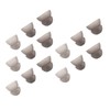 15pcs Hearing Amplifier Ear Plugs 2 Layers Silicone Soft Round