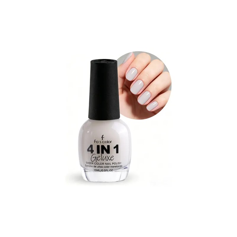 4 En 1 Esmalte De Uñas Geluxe 15ml, Acabado Profesional