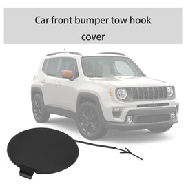 ECSiNG Car Front Bumper Tow Hook Cover Eyelet Cap 735643610 5XB38LXHAA 735598565 Compatible with Jeep Front Bumpers Trailer Cover