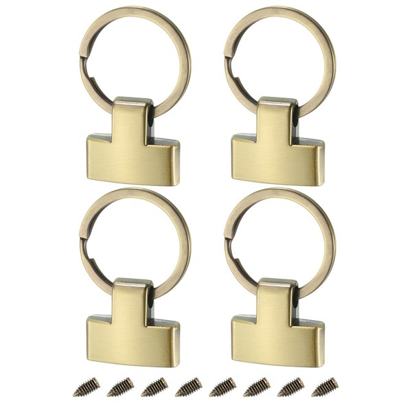 uxcell 4Pcs 22mm/ 0.87" Key Fob Hardware with 25mm ID