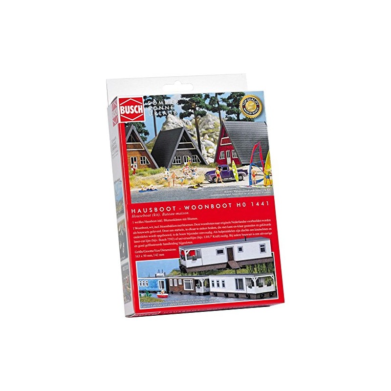 Busch 1441 Houseboat, Vehicle, White