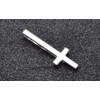 Asienice Classic Cross Tie Clip Silver Tie Clip in the