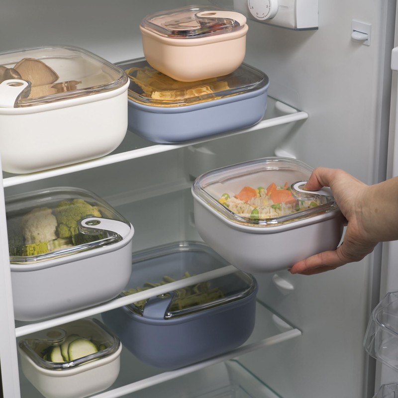 OMADA Design - 2 Litre Square Airtight Food Container with