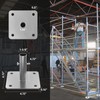 USCaster Scaffold Base Plates for Baker Style Scaffolding ,Galvanized (4