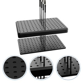 1PC Painting Stand Base and 1PC Cleaning Brush 10PCS 7.3inch Alligator Clip Stick and 10PCS 5.9inch Alligator Clip Stick Set Modeling Tools for Airbrush Hobby Model Parts