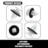 20Pcs Door Trim Panel Retainer Clips with Seal Ring Bumper