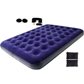 Onirii Queen Size Double Camping Air Mattress Bed,Inflatable Mattress,80"x 60"x 8.7"Thickened Portable Blow Up Air Mattress Bed,Travel Sleeping Bed Pad for Camping Home Hiking