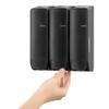 EZPULL EZ-SHOWER Wall Mount Body/Hair/Conditioner Trio Shower Dispenser for Bathroom/RV/Airbnb,