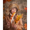 Futrzane Women's Russian Cossack Fur Hat - Rusty fox, size: