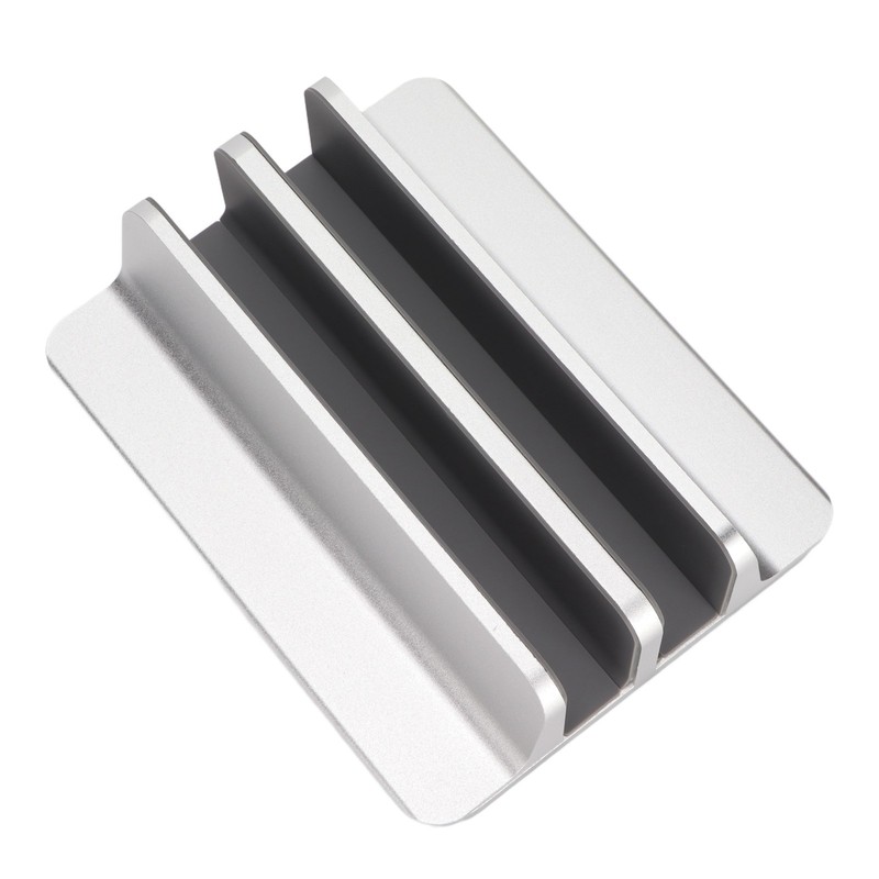 Laptop Holder Vertical 2 Slots Aluminum Alloy Adjustable Laptop Stand