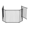 BabyDan Flex Hearth Gate Extra Large 35.4-109.5", Black