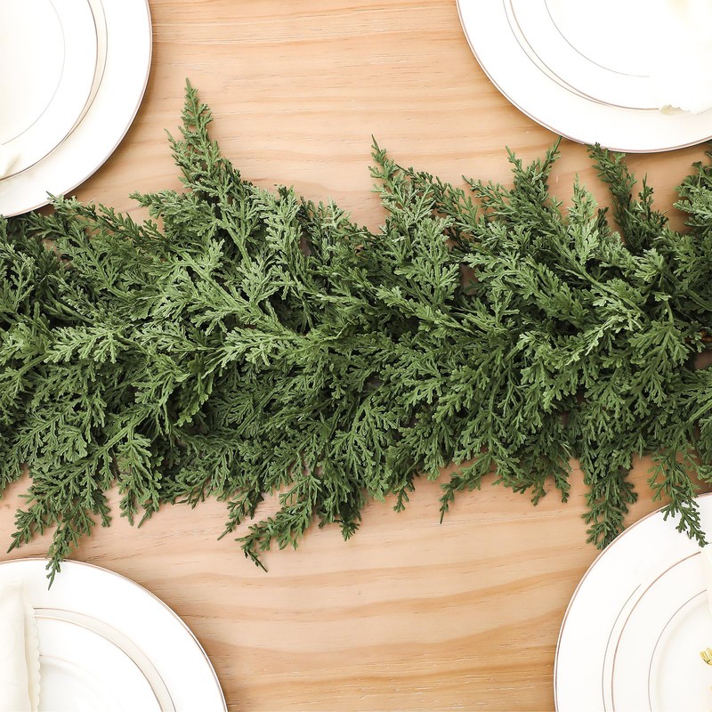 1 Pcs 12 ft Artificial Cedar Garland for Christmas