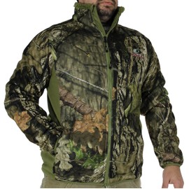 EHG Elite Berber Fleece Kenai Camo Quiet Hunting Jacket (MO Break Up Country, S)