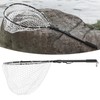 Fishing Landing Net Quick Folding Aluminium Alloy Rod Handheld Portable