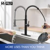 Fapully Black Kitchen Faucet with Pull Down Sprayer,Touchless Motion Sensor