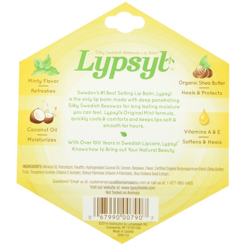LypSyl LypMoisturizer, Orginal Mint, 0.1 oz.
