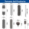 8 en 1 Plumero de Limpieza Reutilizable, Plumero Extensible para