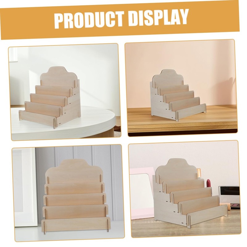 Card Display Stand Multi Purpose Tiered Organizer for Postcards Greeting