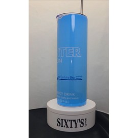 Handmade Red Bull Winter Tribute- Iced Gummy Bear 20oz. Stainless Steel Tumbler SS Straw+