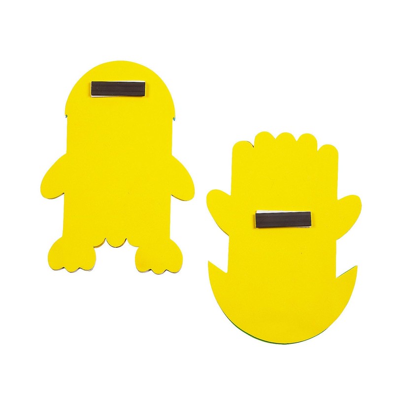 Fun Express Easter Chick Craft Stick Magnet Craft Kit -