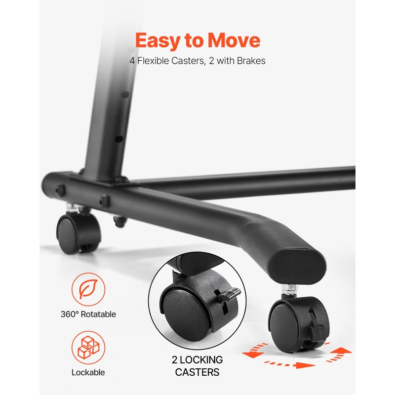 VEVOR Cycling Desk, Mobile Foldable Multi-Functional Bike Trainer & Treadmill