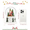Luxspire Christmas Snow Globes, Musical Snow Globe Lantern with Swirling