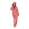 Keanu KL759-R-20-22 - Ladies Snuggle Fleece Onesie with Novelty Hood