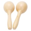 2Pcs Sand Hammer Early Education Instrument Wooden Toddler Percussion Musical