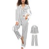 Womens Satin Pajamas Set 2Pcs Silk Pajama Long Sets XS-3XL