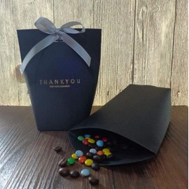 SHHS 9 pcs Thank You Gift Wrap Boxes Packing Bags (3black&3white&3brown), Minimalist Gift Boxes Christmas, Decorative Presents Box Bundle for Packing Candy,Tie