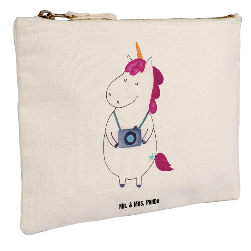 Mr. & Mrs. Panda M Make-Up Bag Unicorn Photographer, White,