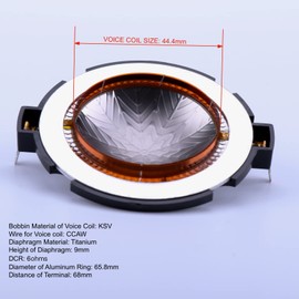 SPATHIPHYLLUM Replacement Speaker Diaphragm fits for JBL/Selenium: D220Ti, RPD220Ti, D2500Ti-Nd, D225Ti, and Many Others