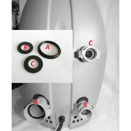 Lay Z Spa Compatible Seal Set A + B/C Coupling Seals fits all Airjet models - Heavy Duty Replacement Hot Tub Accessories for Leak Repair