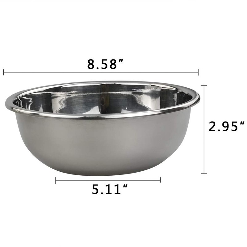Doryh 18/10 Stainless Steel Mixing Bowls, Nesting Bowls for Meal