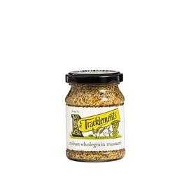 Tracklements Robust Wholegrain Mustard, The Ideal Condiment for Mash and Cheeses or Partnered with Lamb and Ox Cheeks, Vegetarian and Vegan Friendly, Gluten Free, 140g Jar