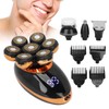 5 in 1 Electric Head Shaver IPX7 Waterproof Intelligent Floating